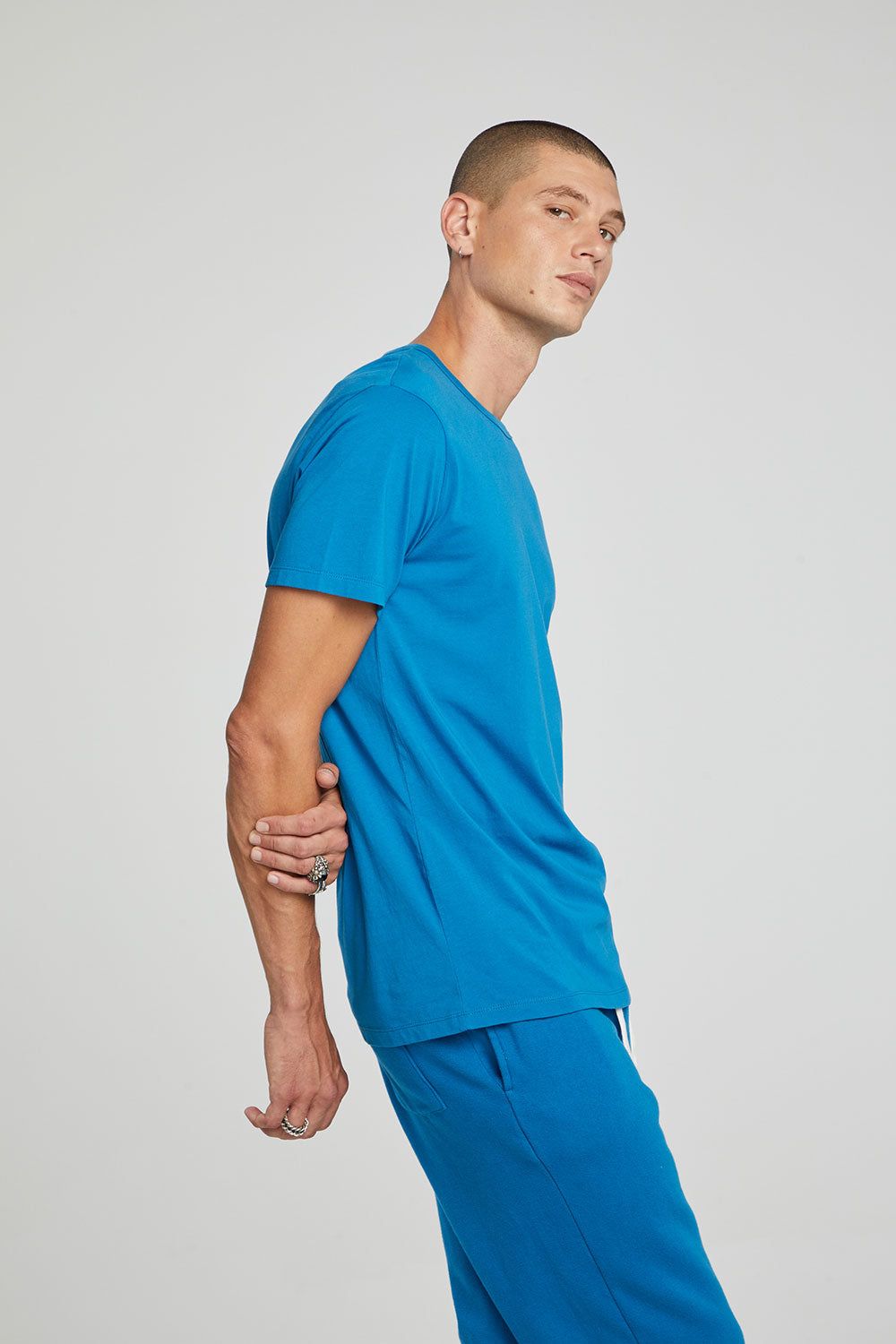 Crew Tee - Mykonos Blue sold by Chaser product image thumbnail 2