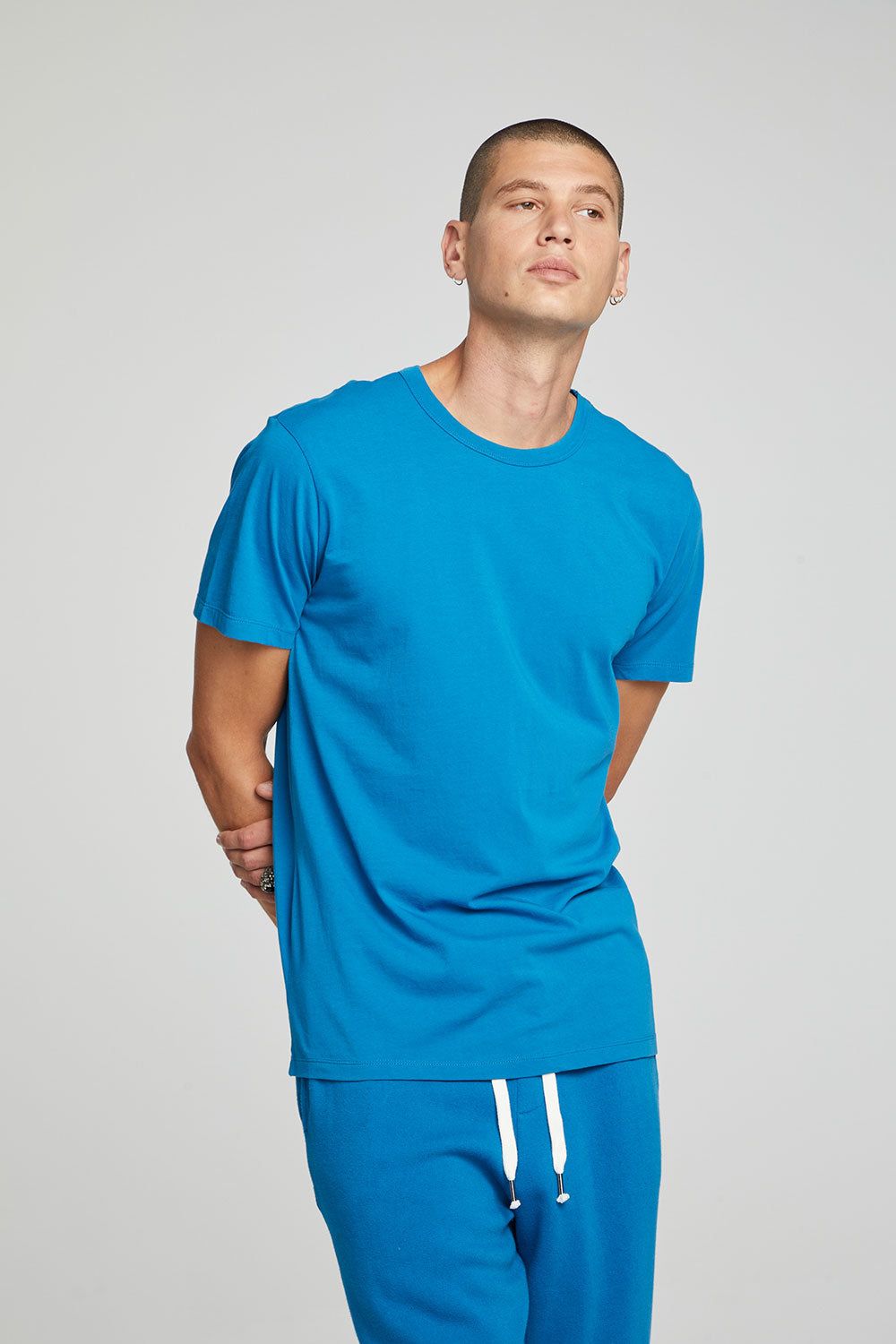 Crew Tee - Mykonos Blue sold by Chaser product image thumbnail 5