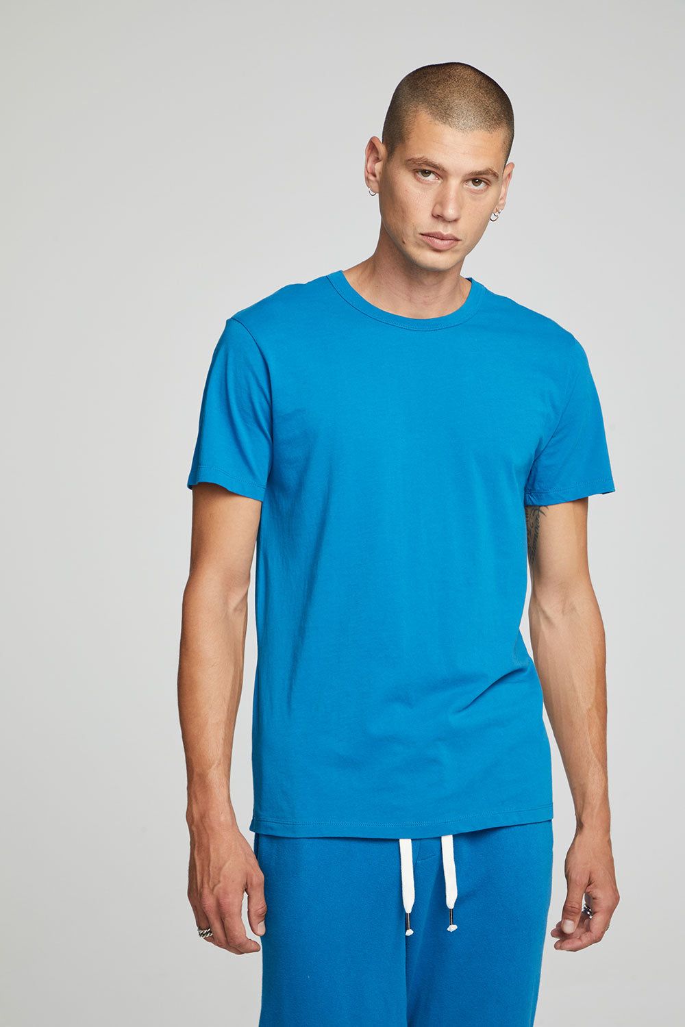 Crew Tee - Mykonos Blue sold by Chaser product image thumbnail 4