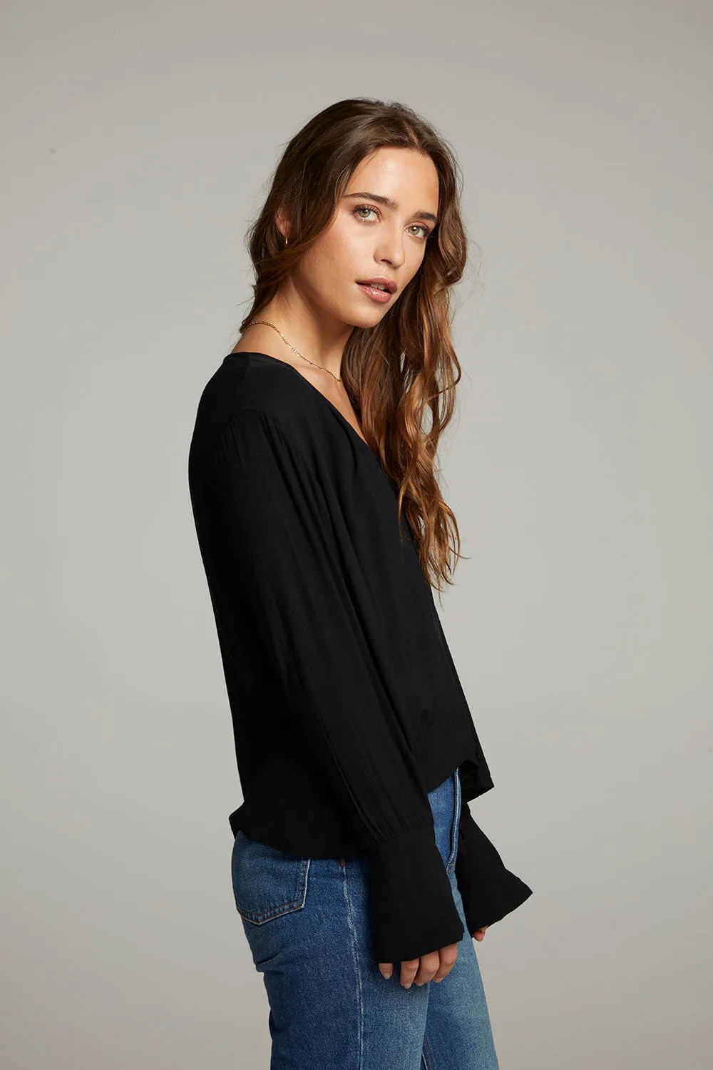 Warren Licorice Blouse sold by Chaser product image thumbnail 4