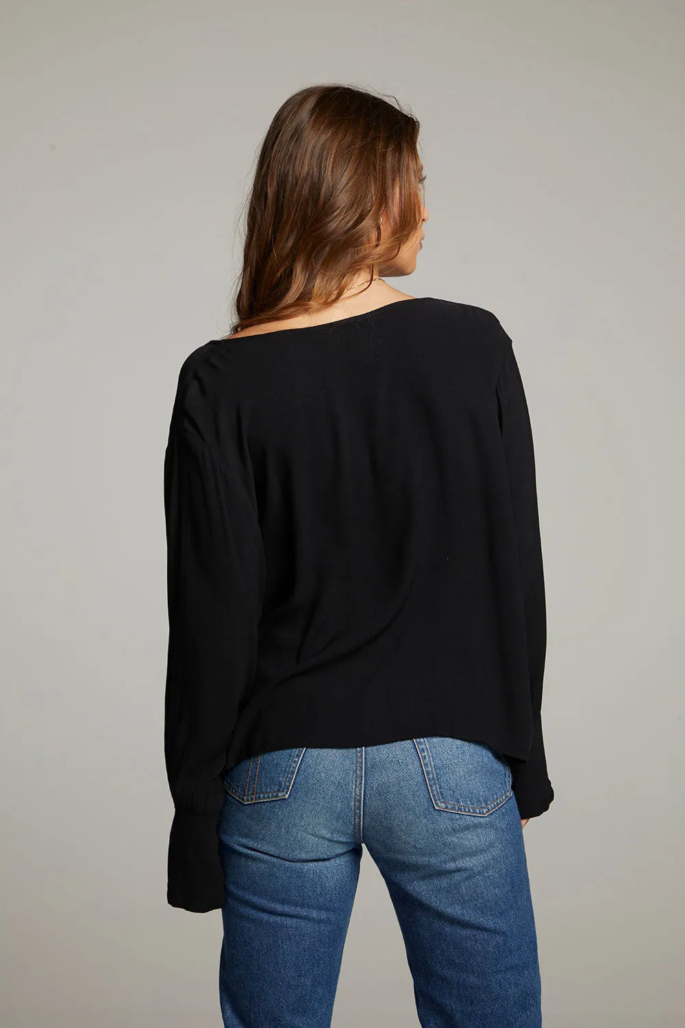 Warren Licorice Blouse sold by Chaser product image thumbnail 5