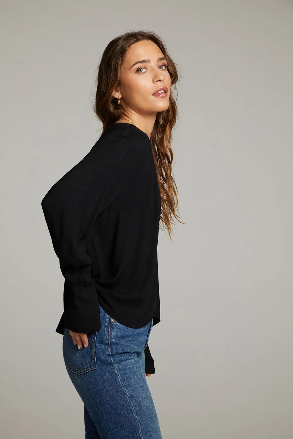 Warren Licorice Blouse sold by Chaser product image thumbnail 2