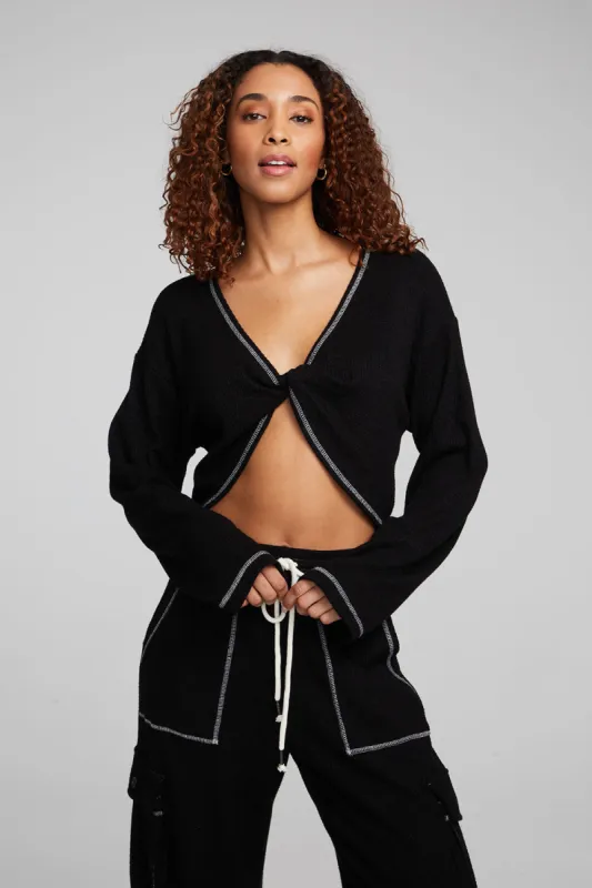 Briaa Shadow Black Long Sleeve Tee sold by Chaser