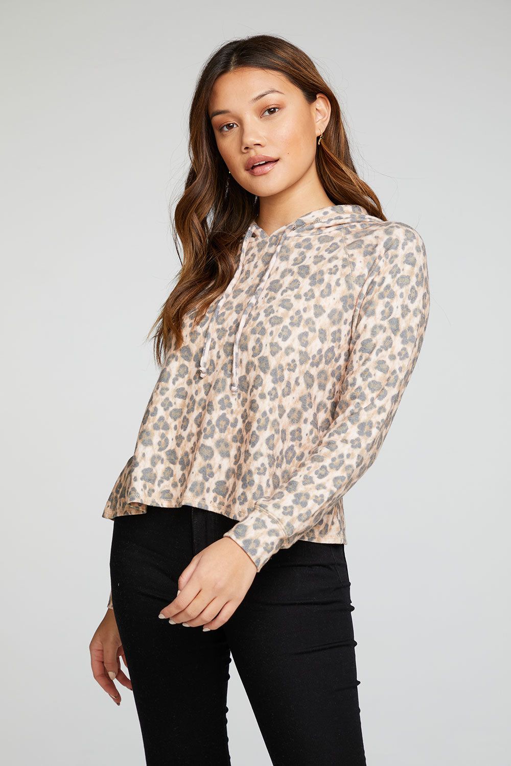 Recycled Bliss Knit Long Sleeve Raglan Pullover Hoodie sold by Chaser