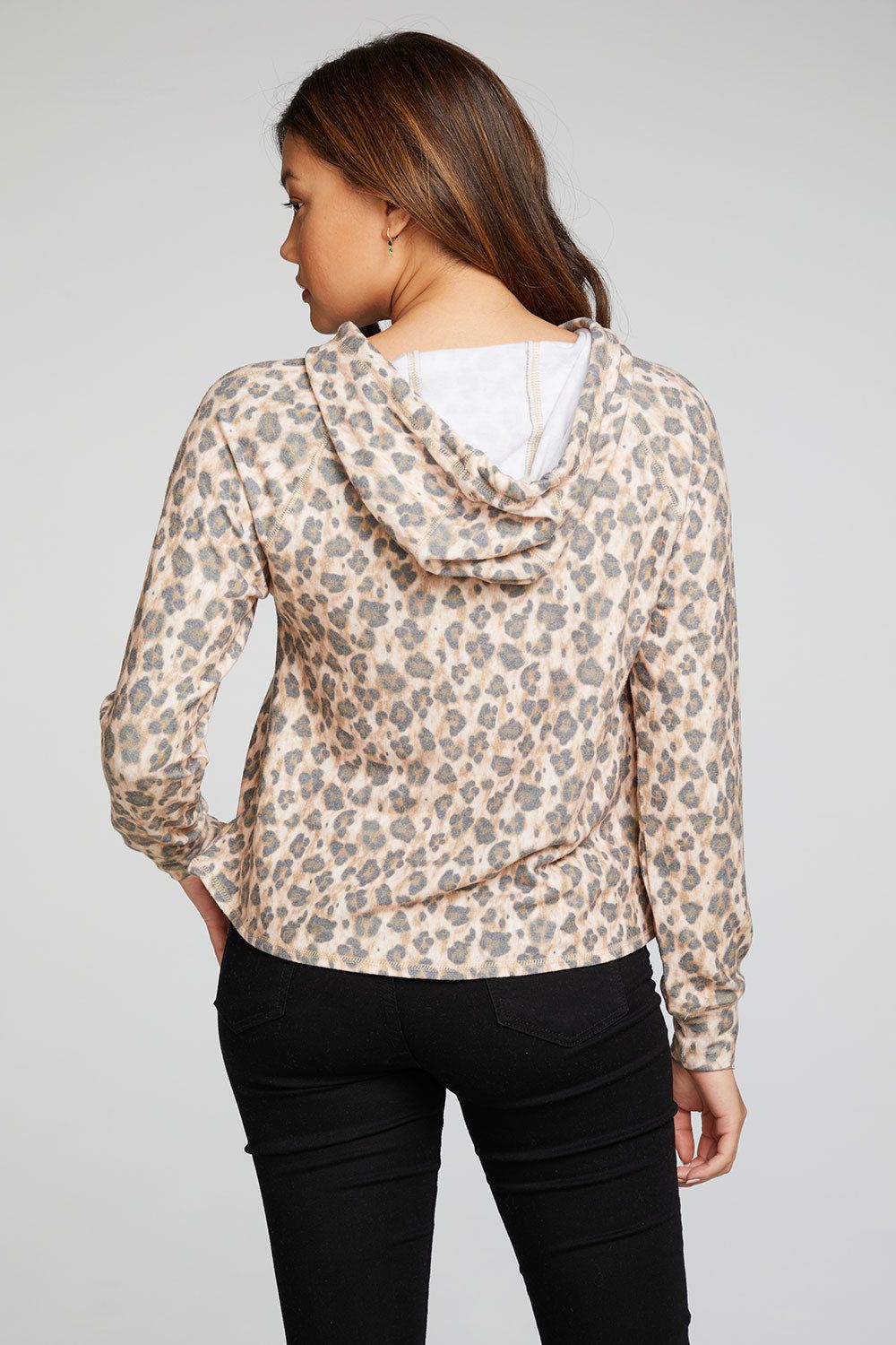 Recycled Bliss Knit Long Sleeve Raglan Pullover Hoodie sold by Chaser product image thumbnail 3