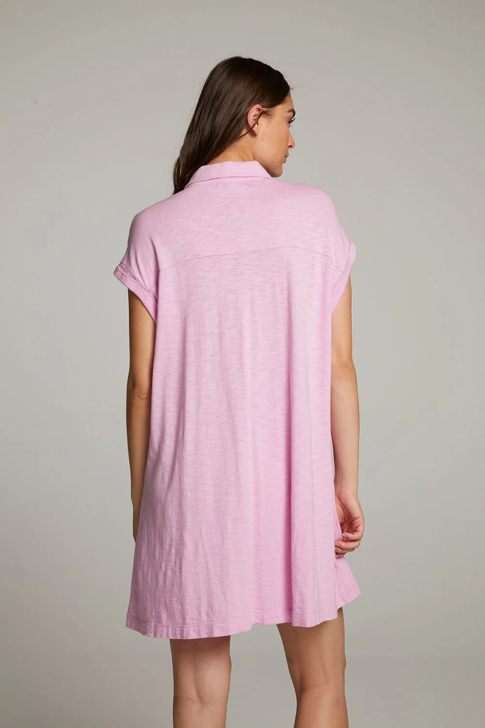 Downtown Pastel Lavender Mini Dress sold by Chaser product image thumbnail 3