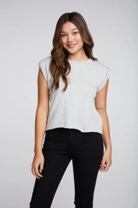 Cotton Fleece Boxy Roll Sleeve Raglan Pullover sold by Chaser