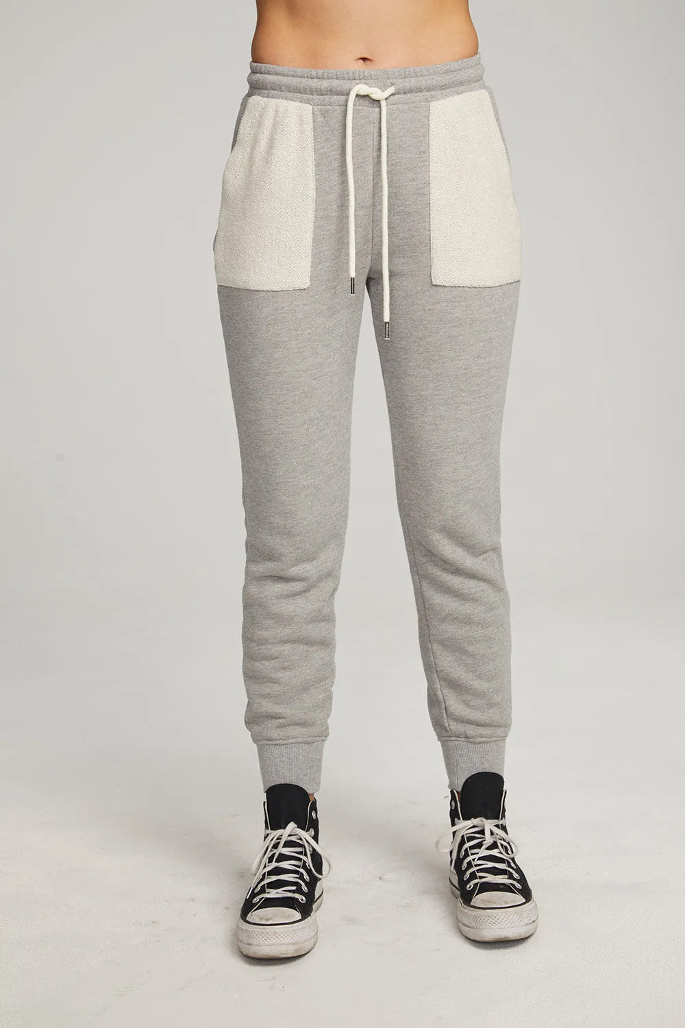 Tessa Heather Grey Jogger sold by Chaser