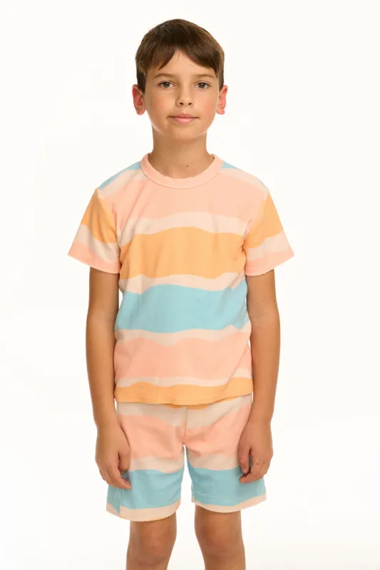 Boy's Wavy Stripe Tee sold by Chaser
