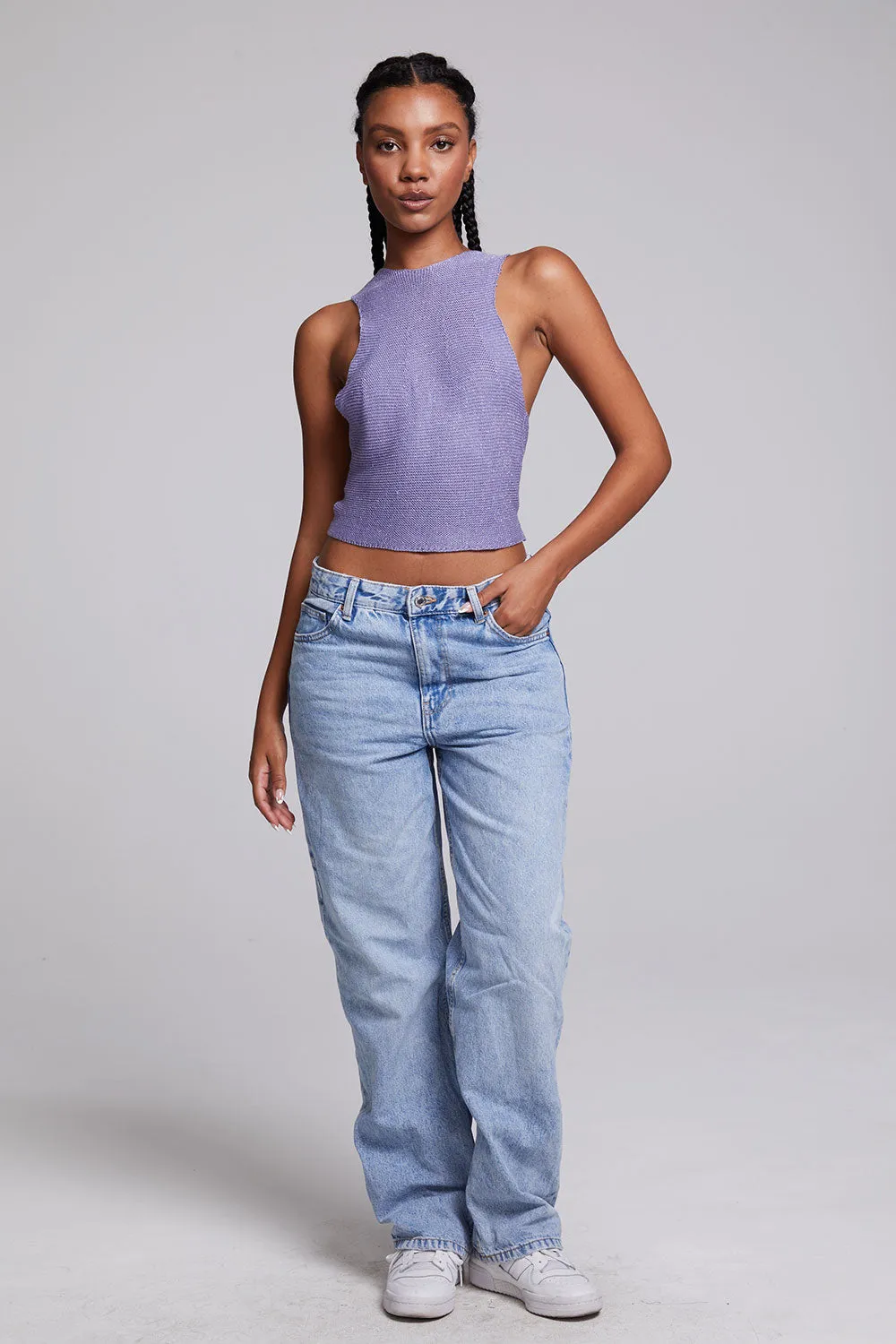 Giana Violet Tank Top sold by Chaser product image thumbnail 5