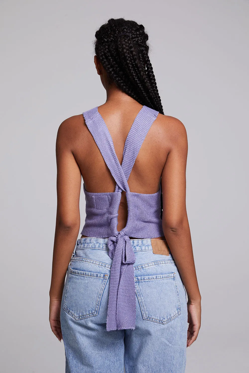 Giana Violet Tank Top sold by Chaser product image thumbnail 2