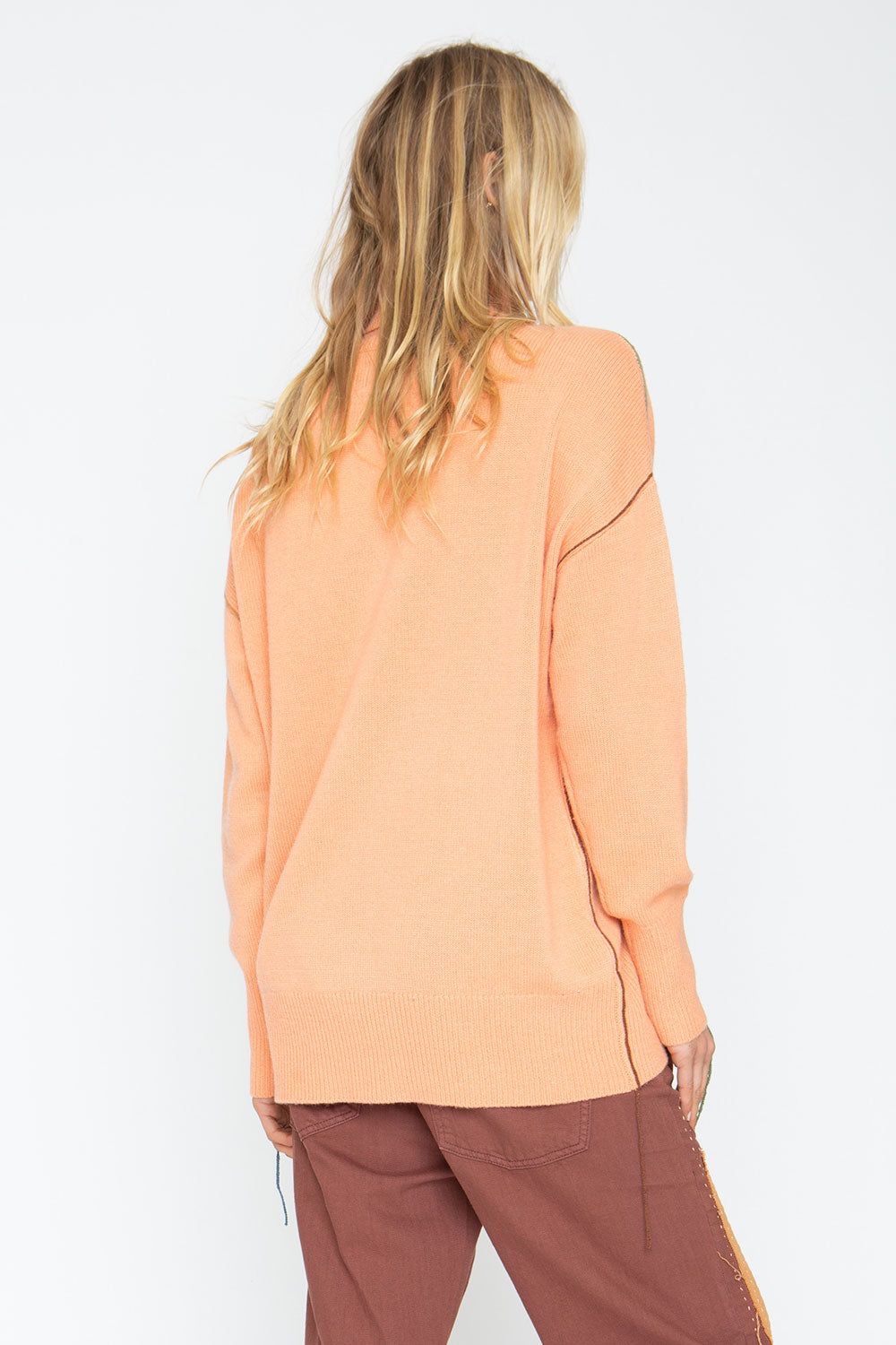 Turtle Sweater - Persimon sold by Chaser product image thumbnail 5