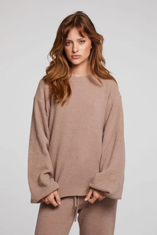 Frankie Warm Taupe Pullover sold by Chaser