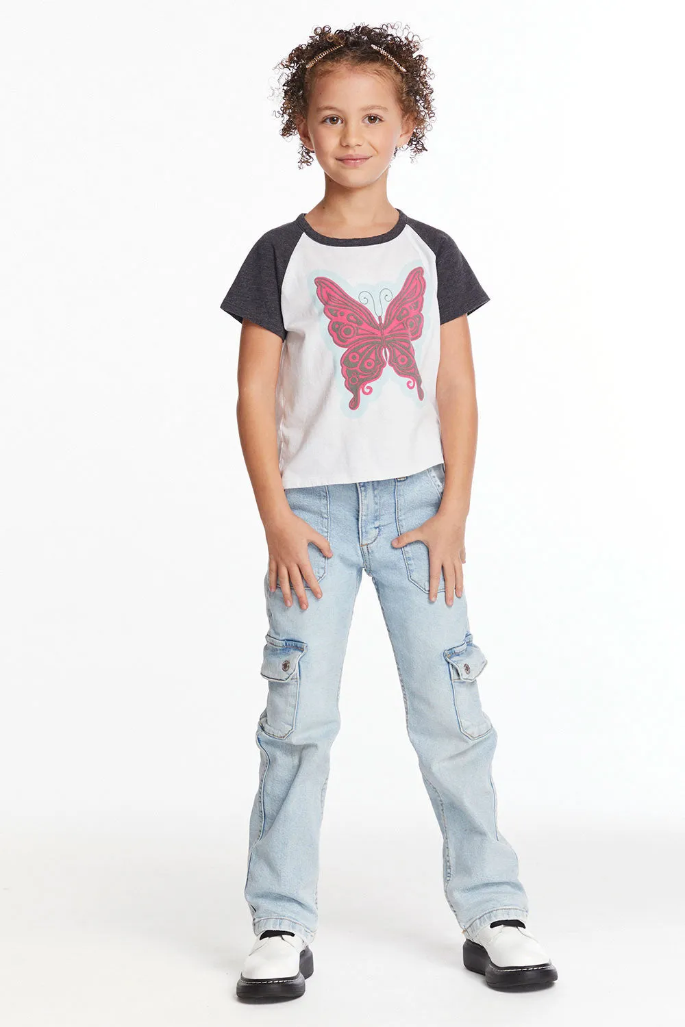 Butterfly Girls Tee sold by Chaser product image thumbnail 3