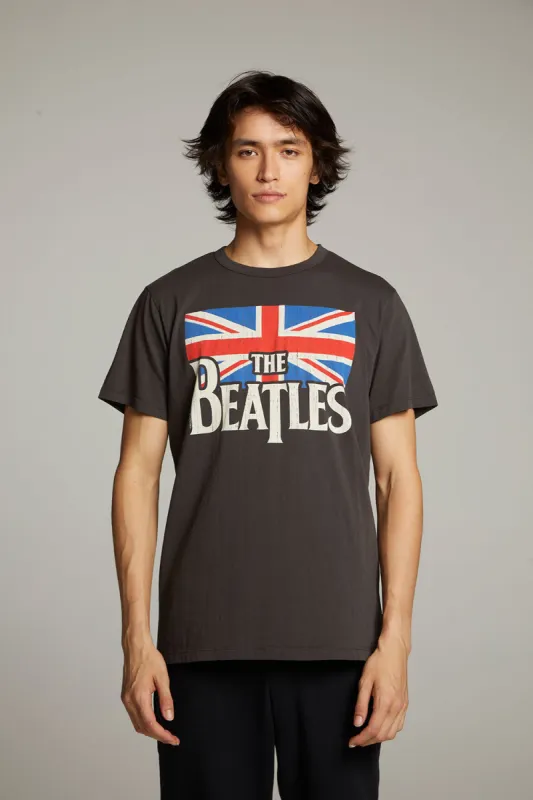 The Beatles Union Jack Crew Neck Tee sold by Chaser