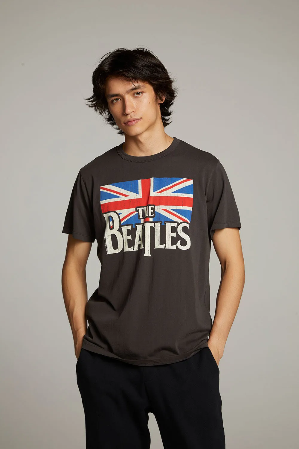 The Beatles Union Jack Crew Neck Tee sold by Chaser product image thumbnail 2