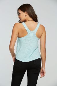 Slub Jersey Flouncy Racerback Tank sold by Chaser