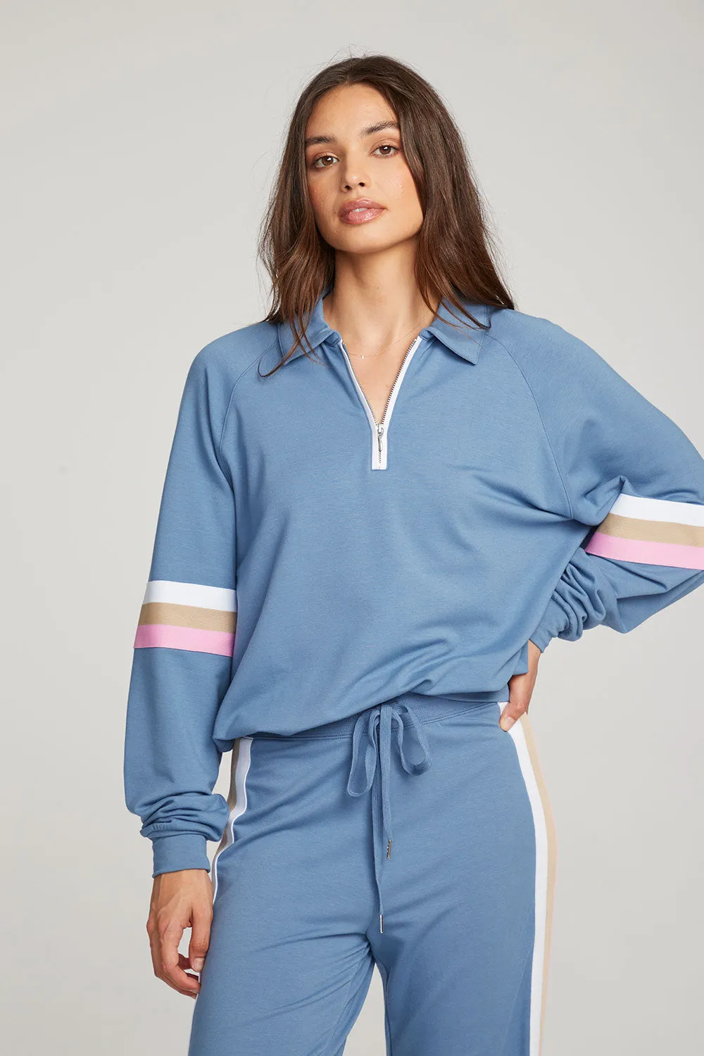 Gilette Vintage Blue Pullover sold by Chaser