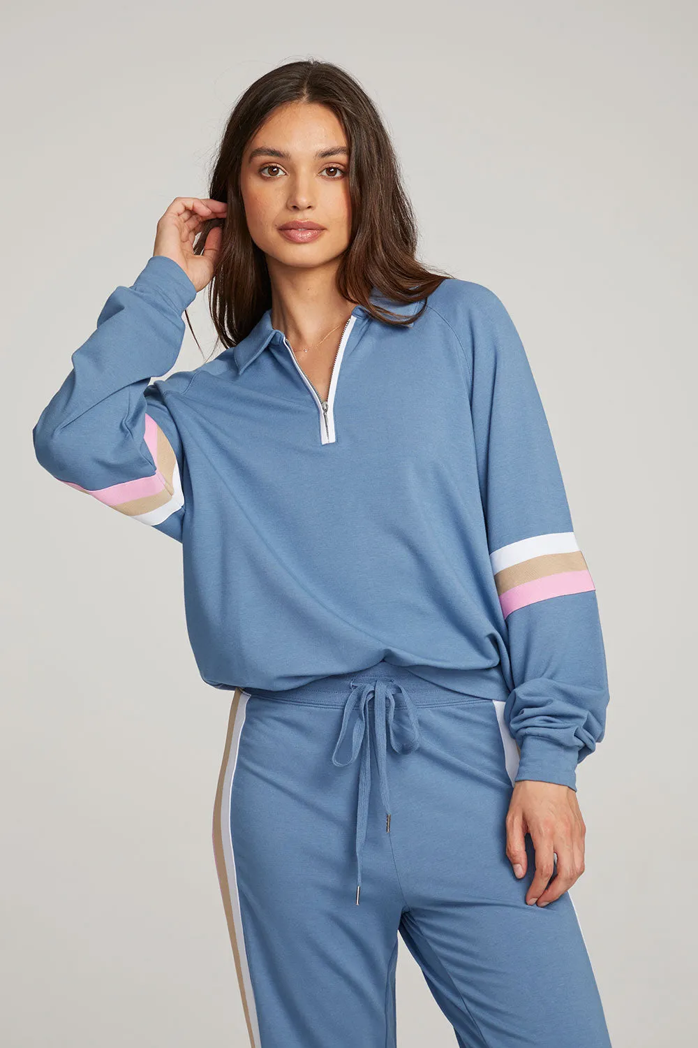 Gilette Vintage Blue Pullover sold by Chaser product image thumbnail 4