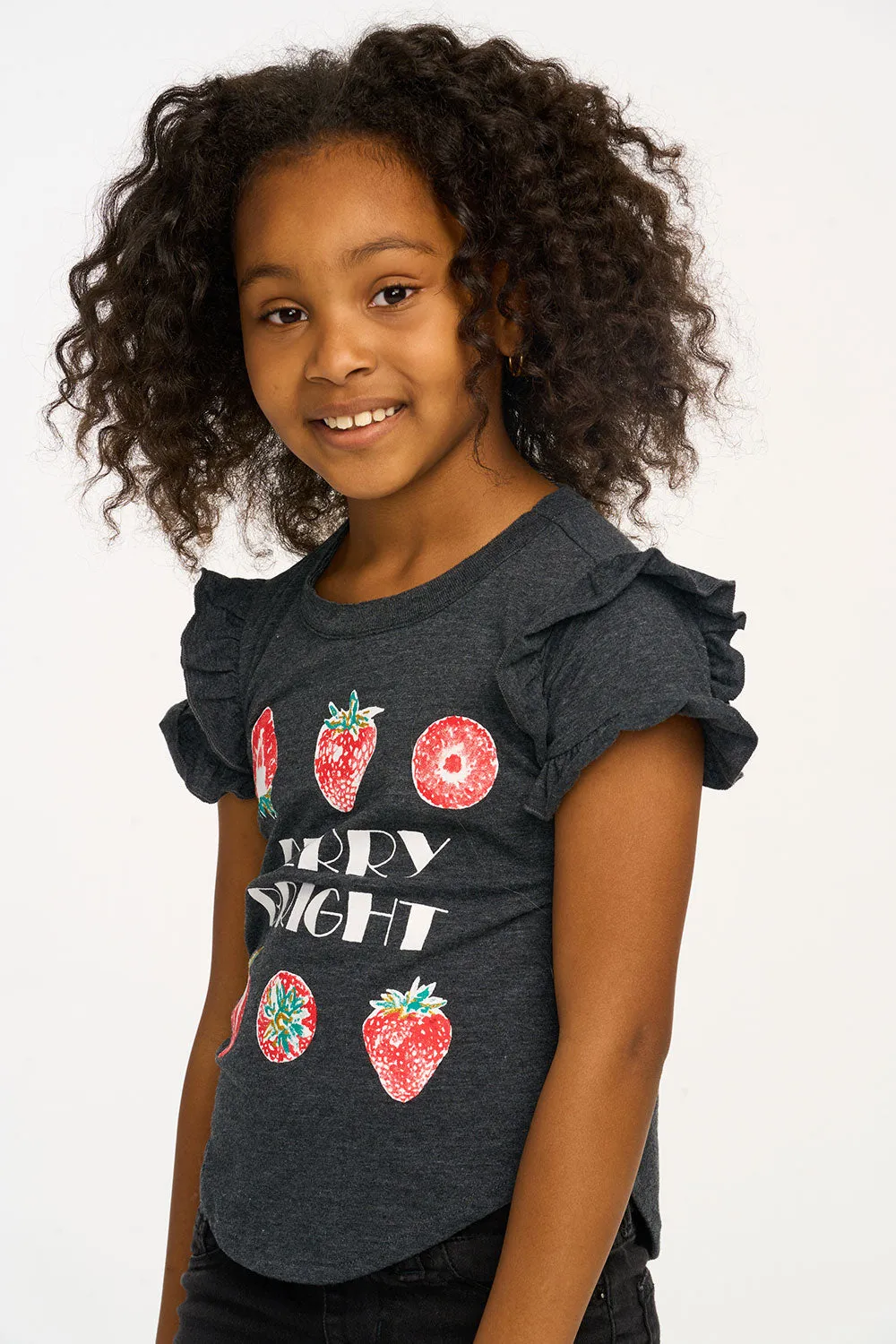 Berry Bright Ruffle Sleeve Tee sold by Chaser product image thumbnail 2