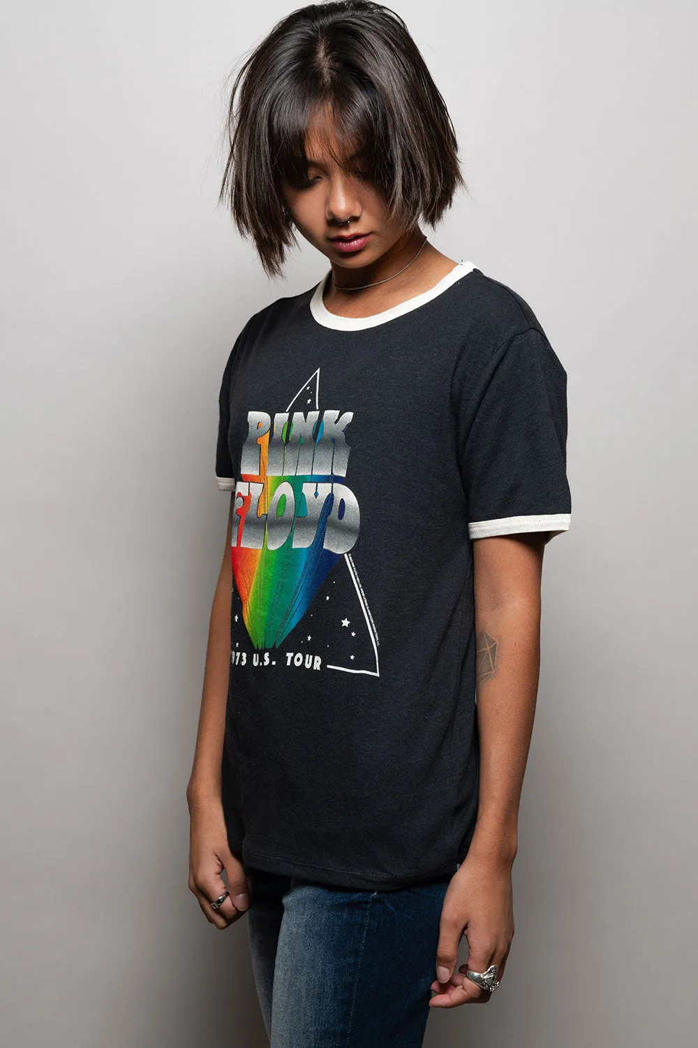 Pink Floyd Rainbow Crewneck Tee sold by Chaser product image thumbnail 2