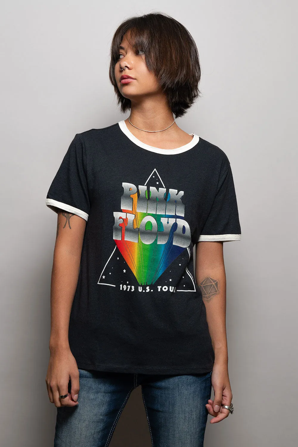 Pink Floyd Rainbow Crewneck Tee sold by Chaser product image thumbnail 5
