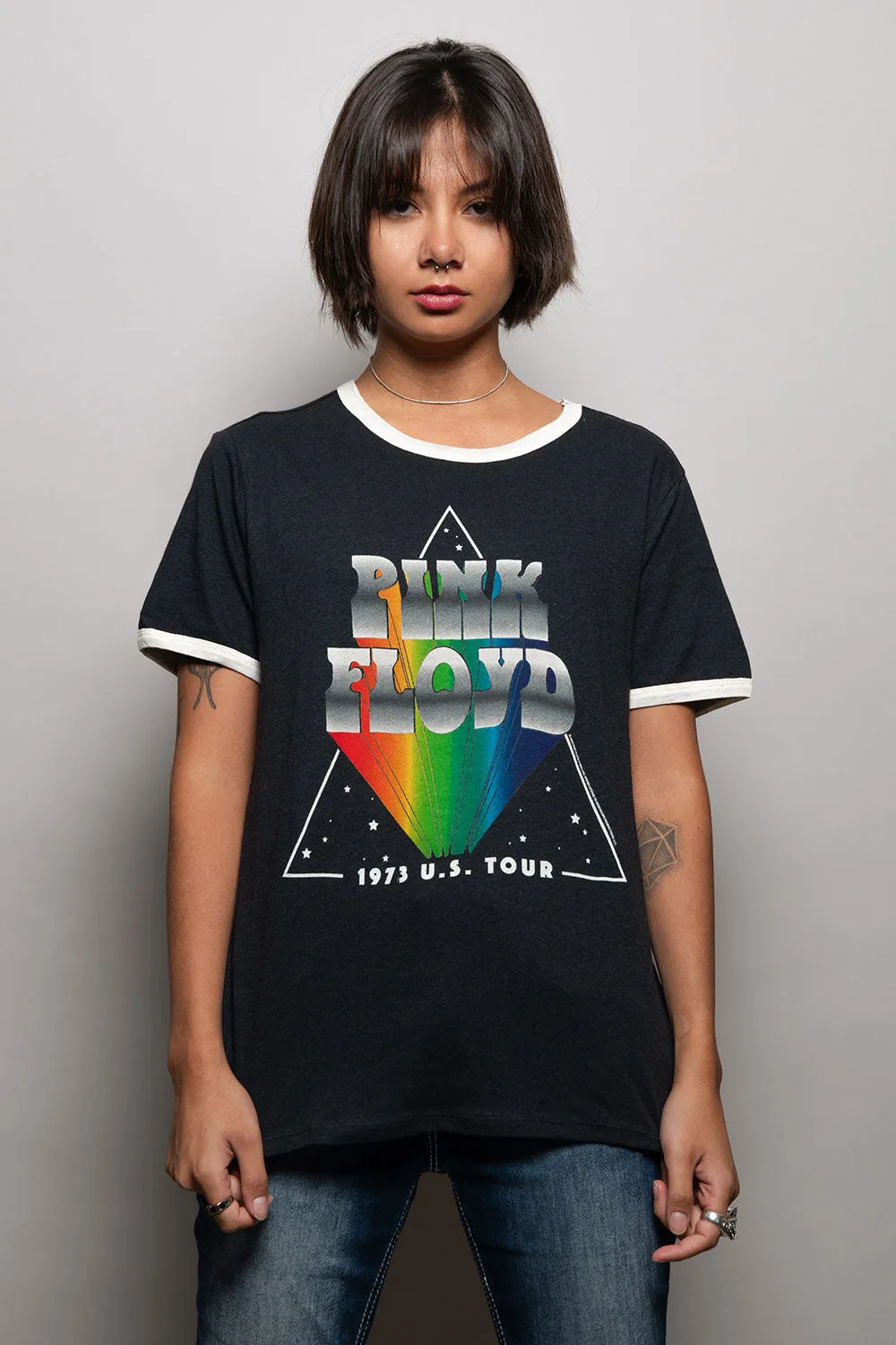 Pink Floyd Rainbow Crewneck Tee sold by Chaser