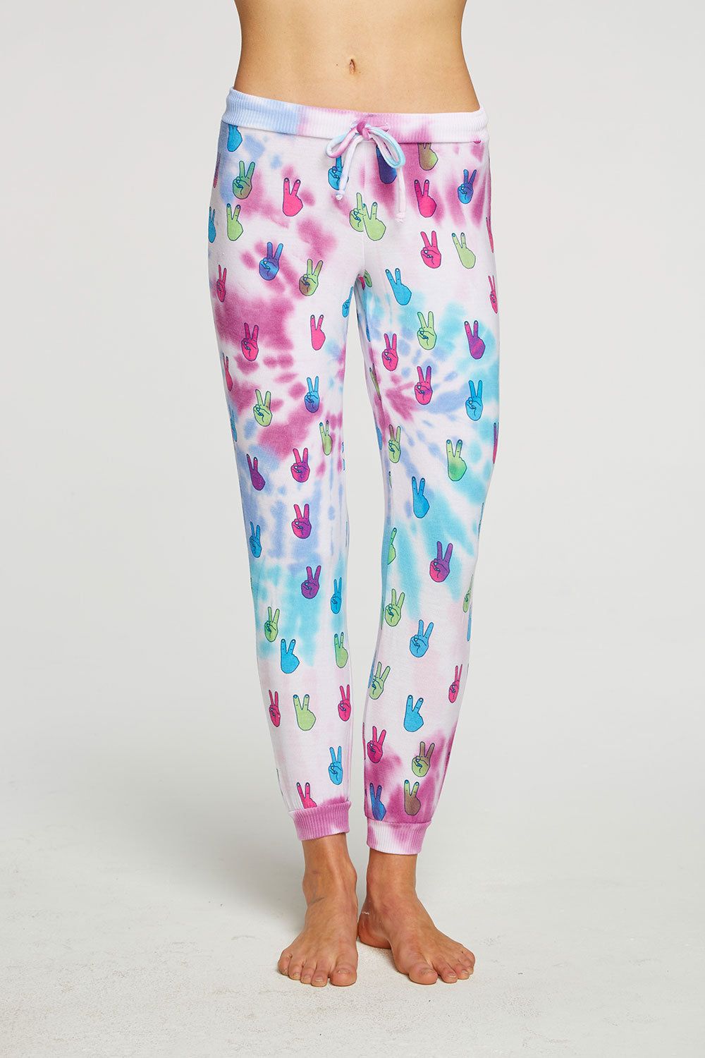 Tie Dye Peace Out Pants sold by Chaser