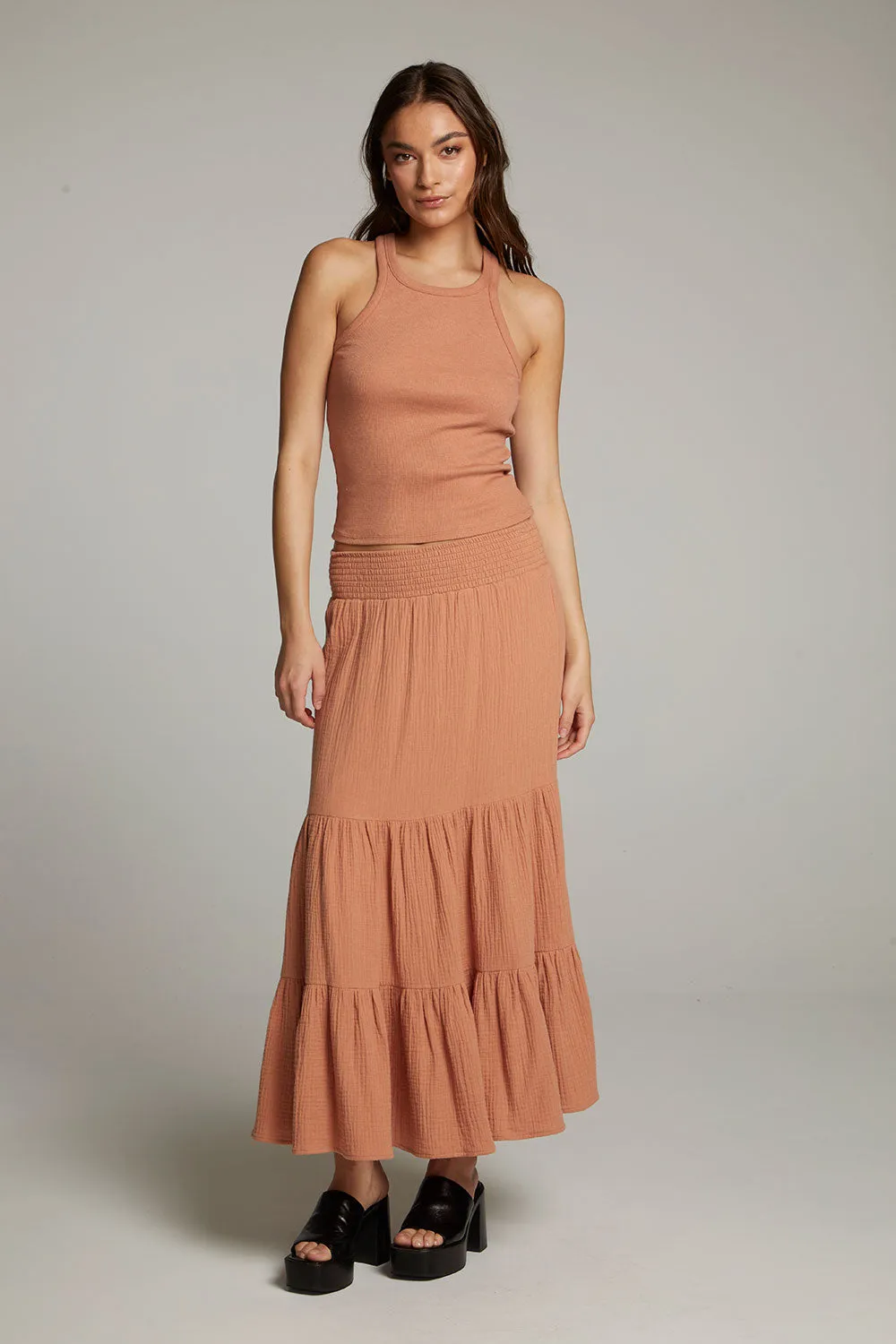 August Bronze Tank Top sold by Chaser product image thumbnail 4