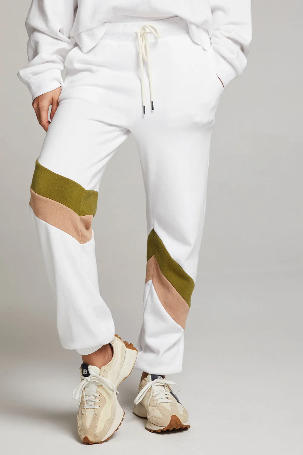 Skull Sand Color Block Joggers sold by Chaser product image thumbnail 5