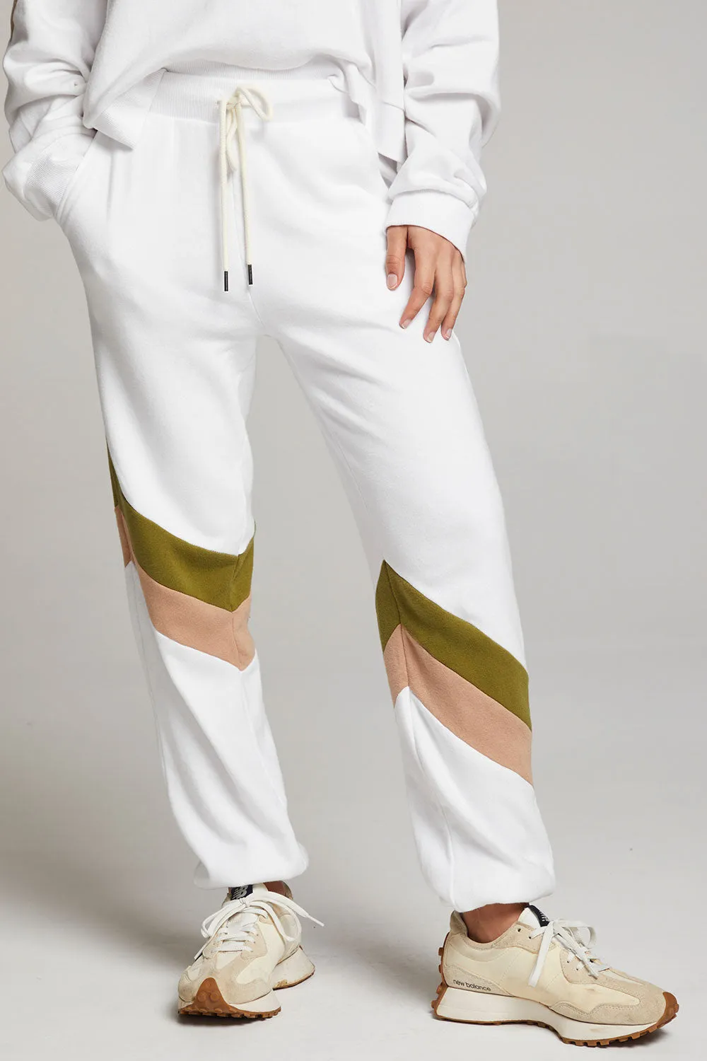 Skull Sand Color Block Joggers sold by Chaser product image thumbnail 4