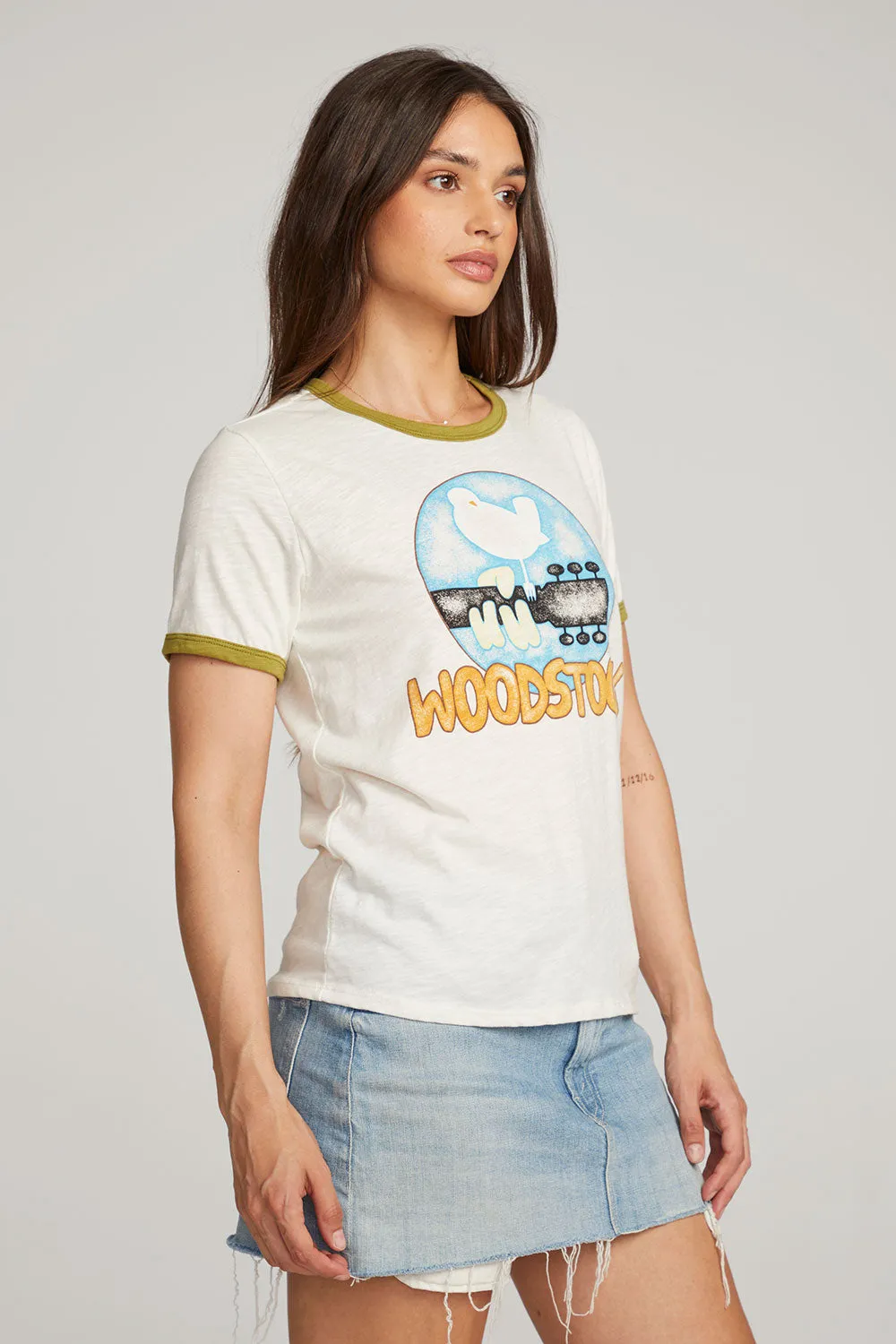 Woodstock Bird On Guitar Tee sold by Chaser product image thumbnail 2