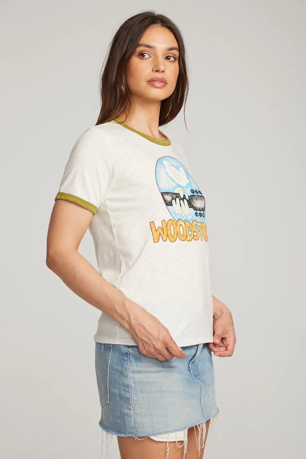 Woodstock Bird On Guitar Tee sold by Chaser product image thumbnail 4