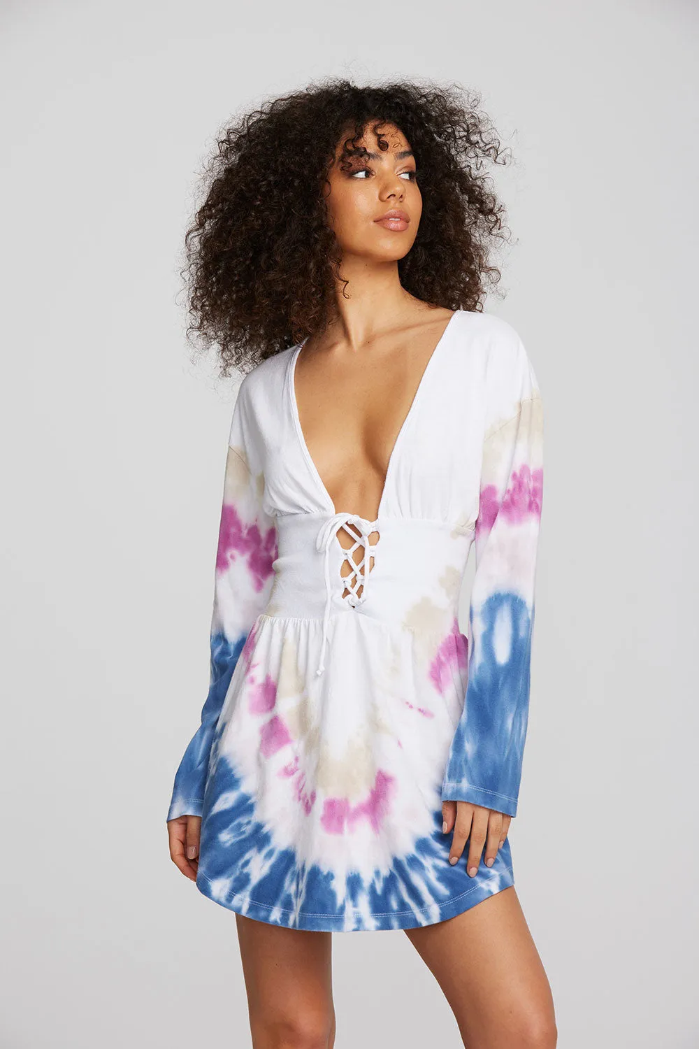 Coast Cotton Jersey Long Sleeve Mini Dress sold by Chaser product image thumbnail 4