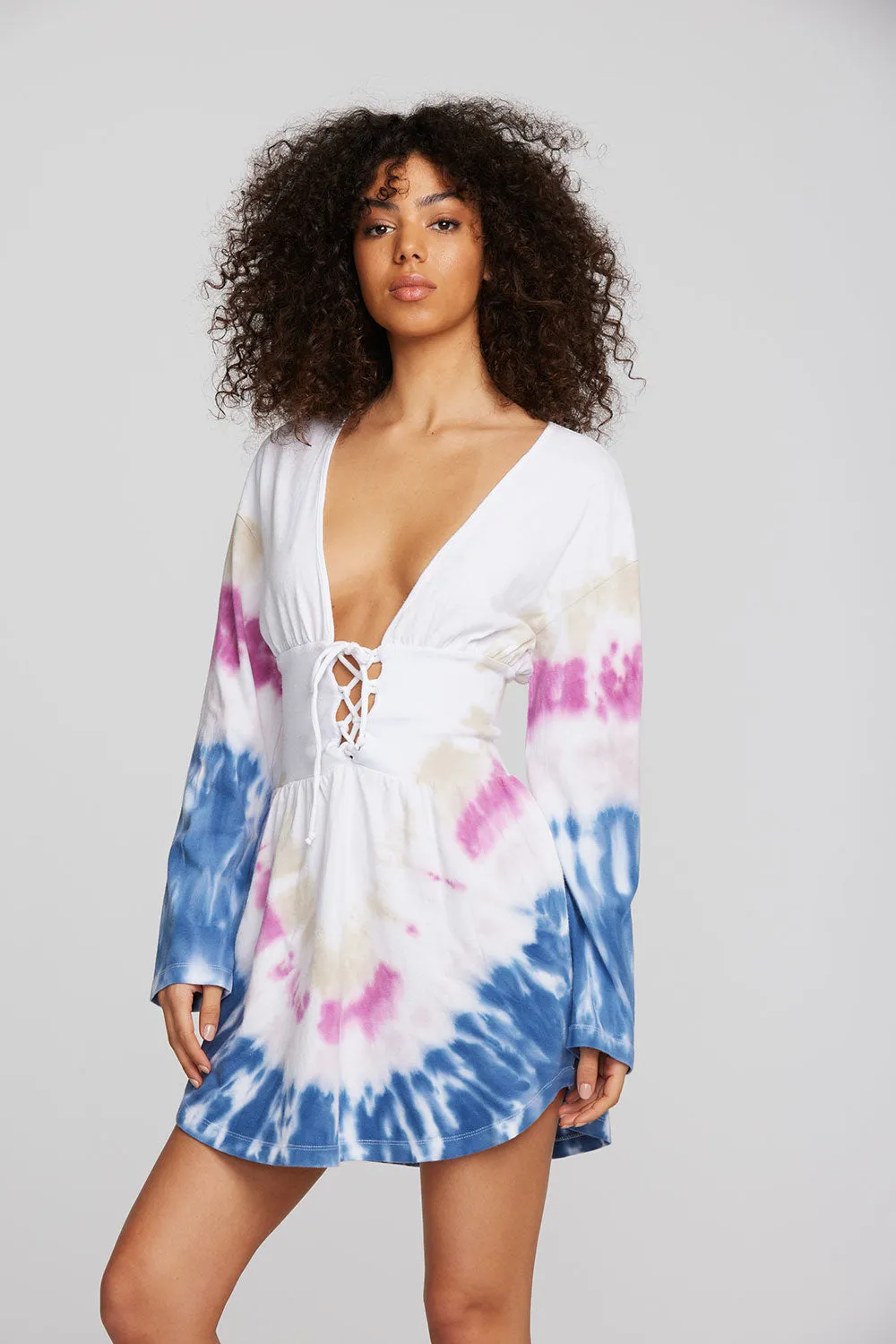 Coast Cotton Jersey Long Sleeve Mini Dress sold by Chaser product image thumbnail 3