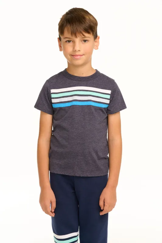 Boy's Recycled Vintage Jersey Coastin' Stripe Tee sold by Chaser