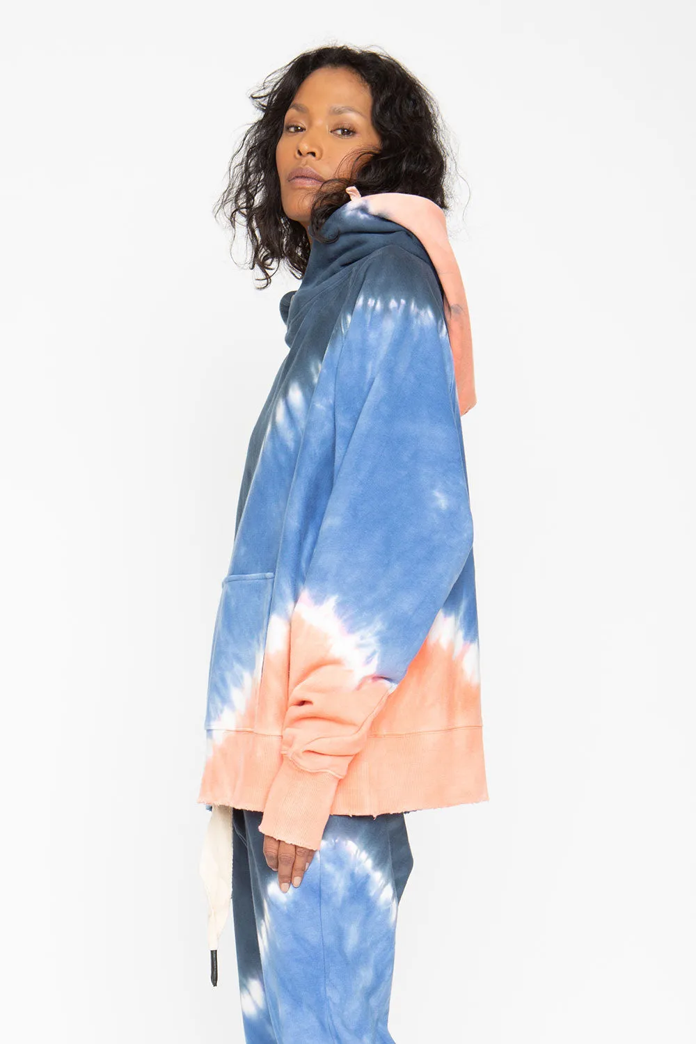 Tie Dye Fleece Front Pocket Hoodie sold by Chaser product image thumbnail 2