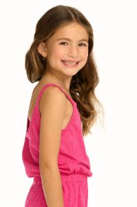 Rosa Hot Pink Romper sold by Chaser