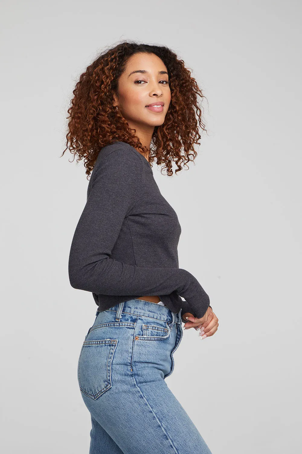 Moonlight Shadow Black Long Sleeve sold by Chaser product image thumbnail 5