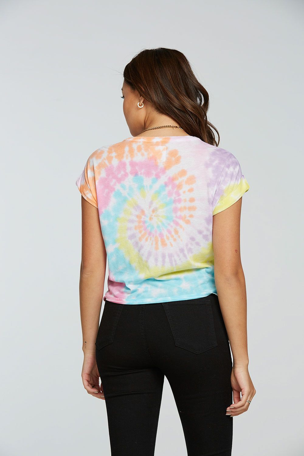 Recycled Vintage Jersey Drop Shoulder Rolled Short Sleeve Tee sold by Chaser product image thumbnail 2