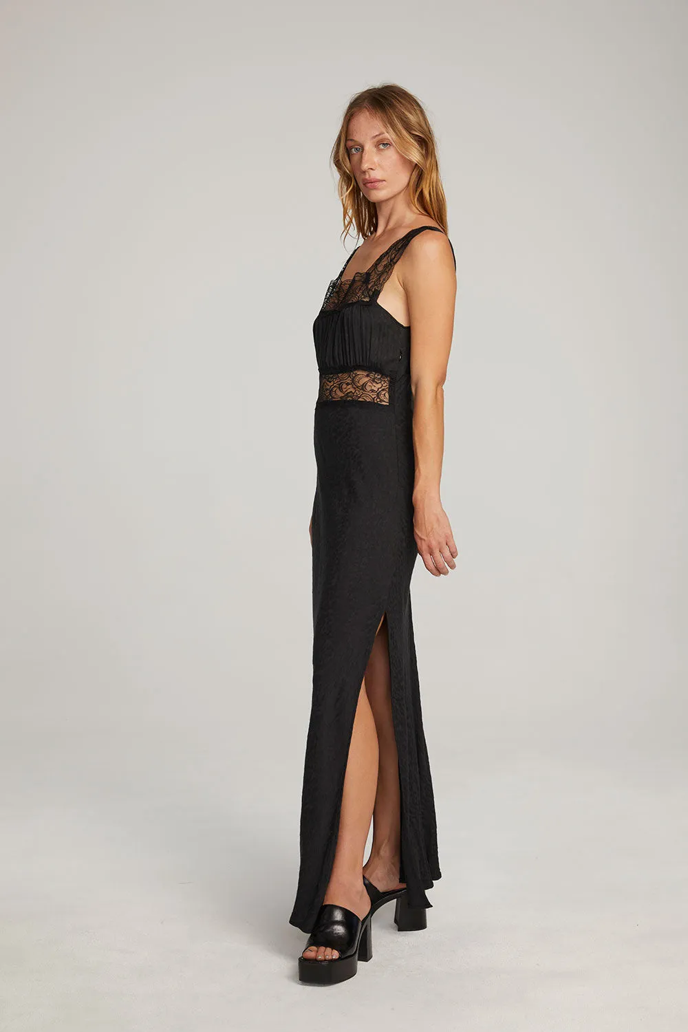 Belle Licorice Maxi Dress sold by Chaser product image thumbnail 3