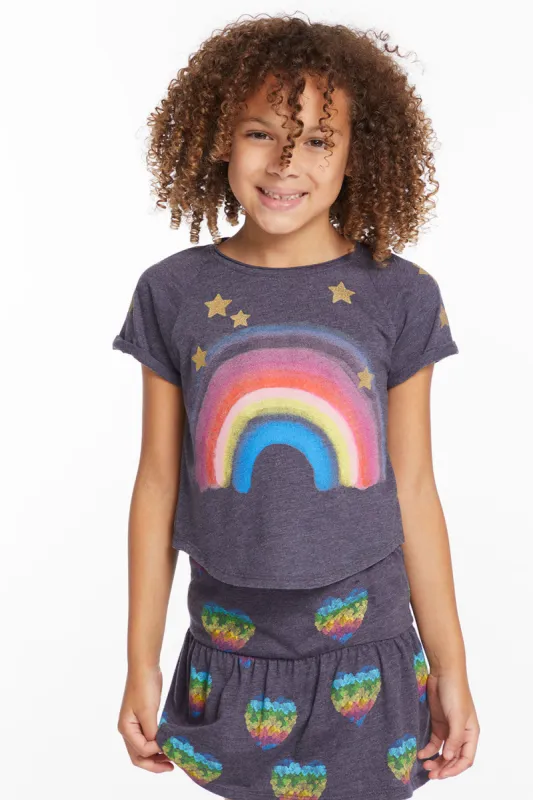 Painted Rainbow Girls Tee sold by Chaser