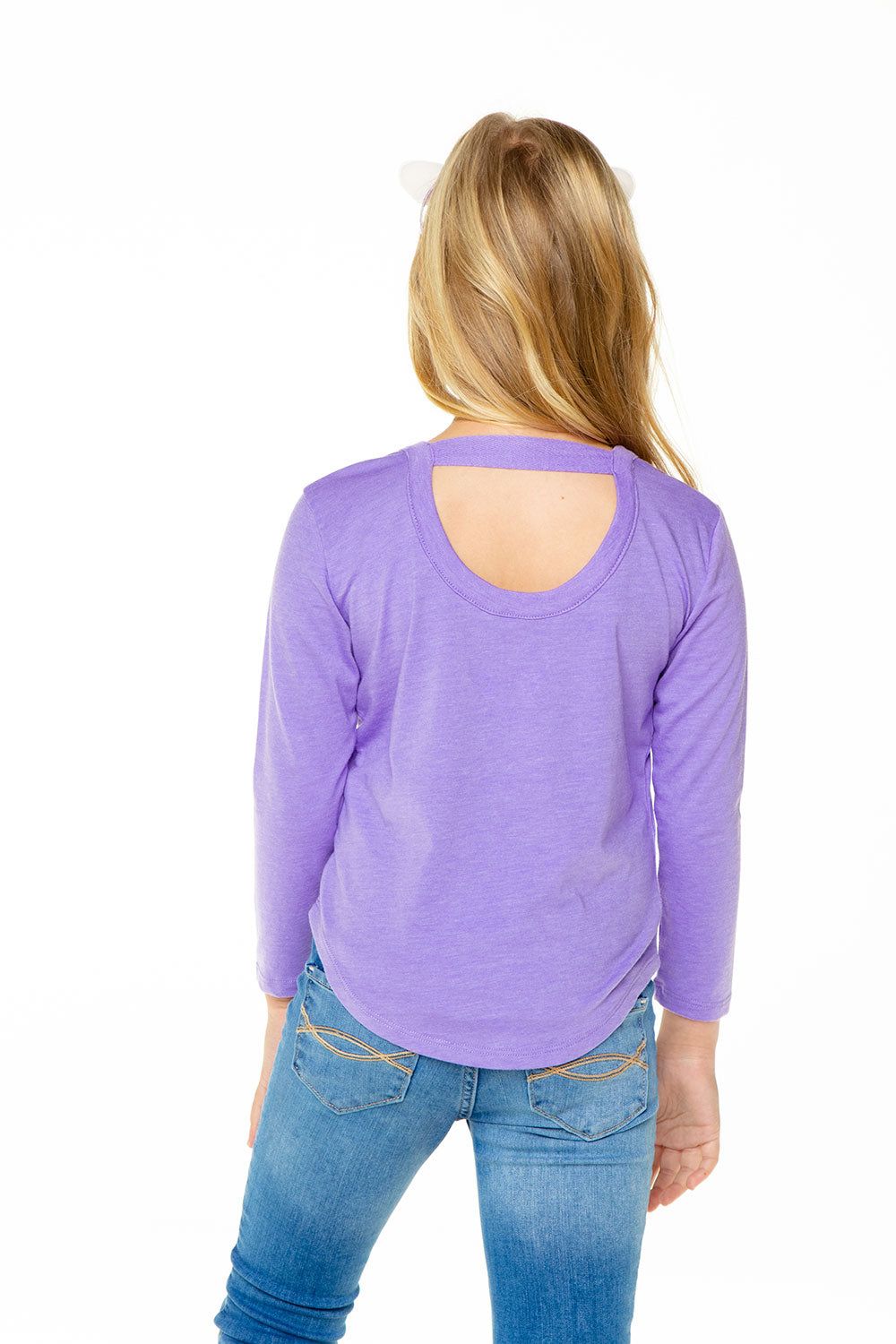 Girls Recycled Vintage Jersey Long Sleeve Scoop Back Shirttail sold by Chaser product image thumbnail 3