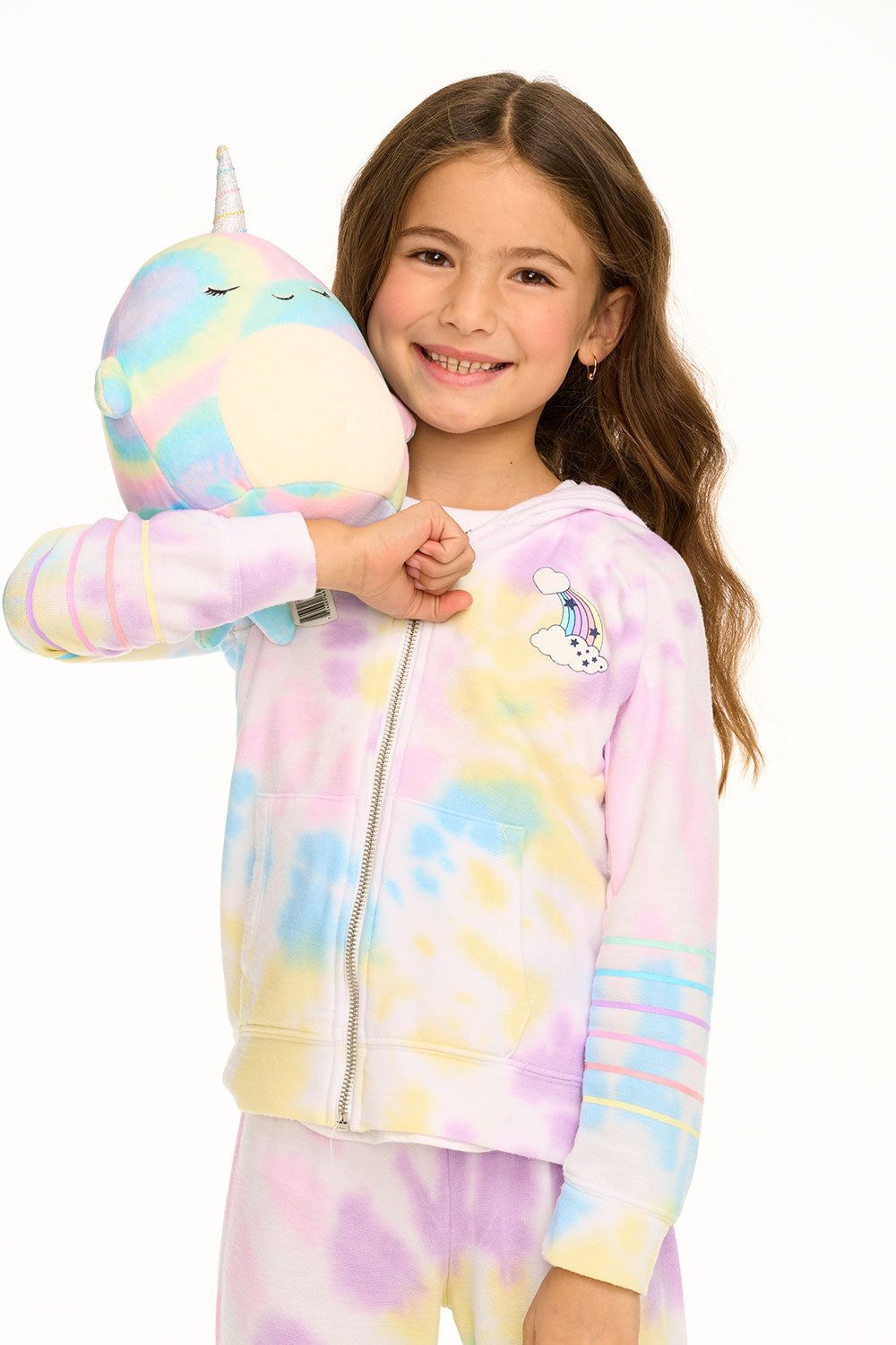 Rainbow Stripe Hoodie sold by Chaser product image thumbnail 3
