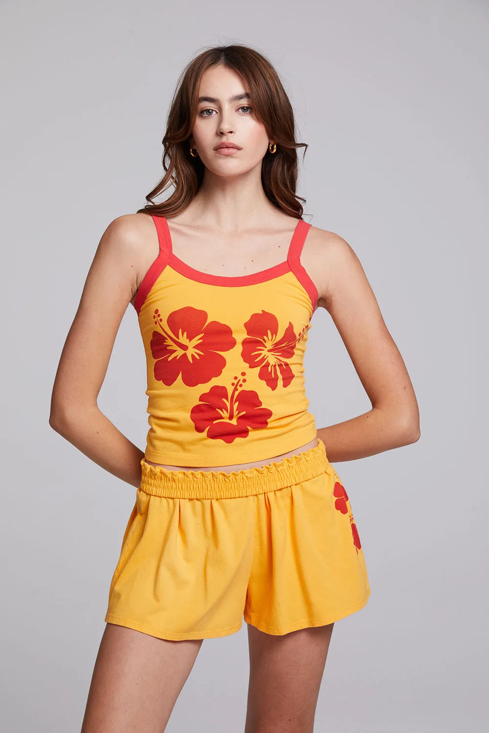 Hibiscus Tank Top sold by Chaser product image thumbnail 3