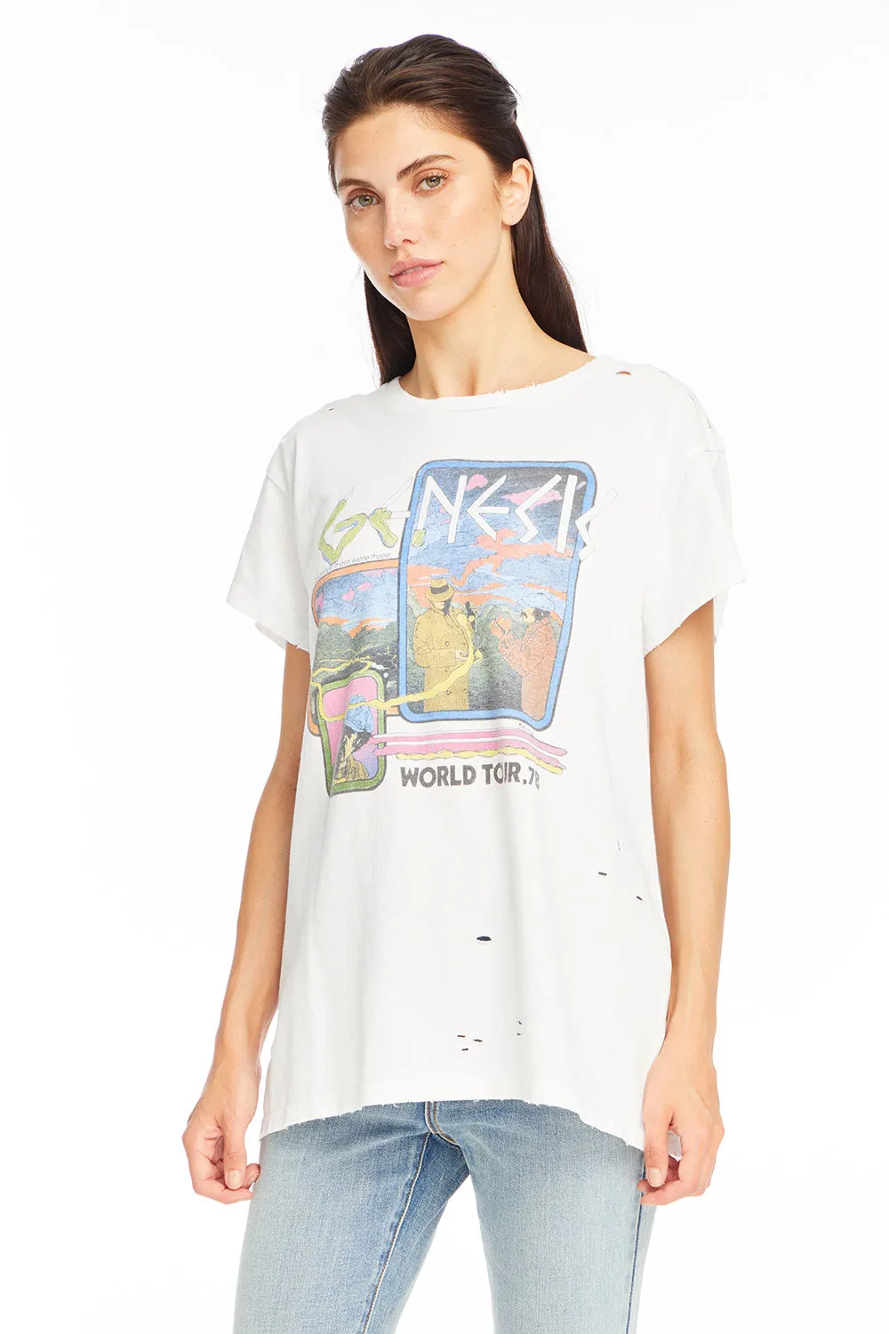 Genesis - "World Tour '78" Distressed Crew Neck sold by Chaser product image thumbnail 2