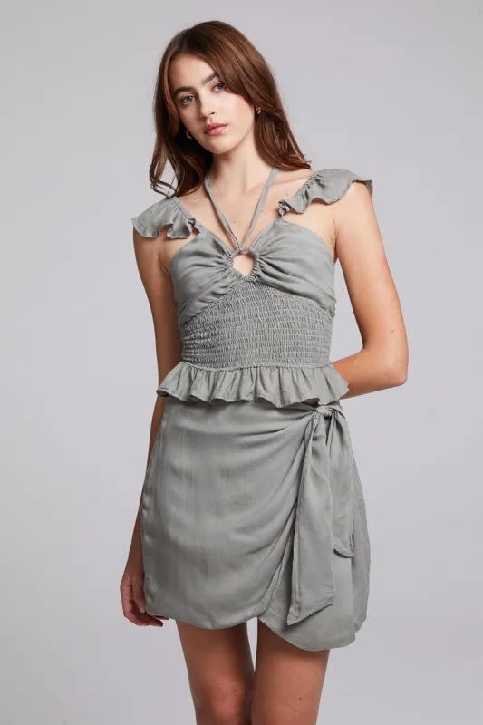 Alessia Sage Blouse sold by Chaser