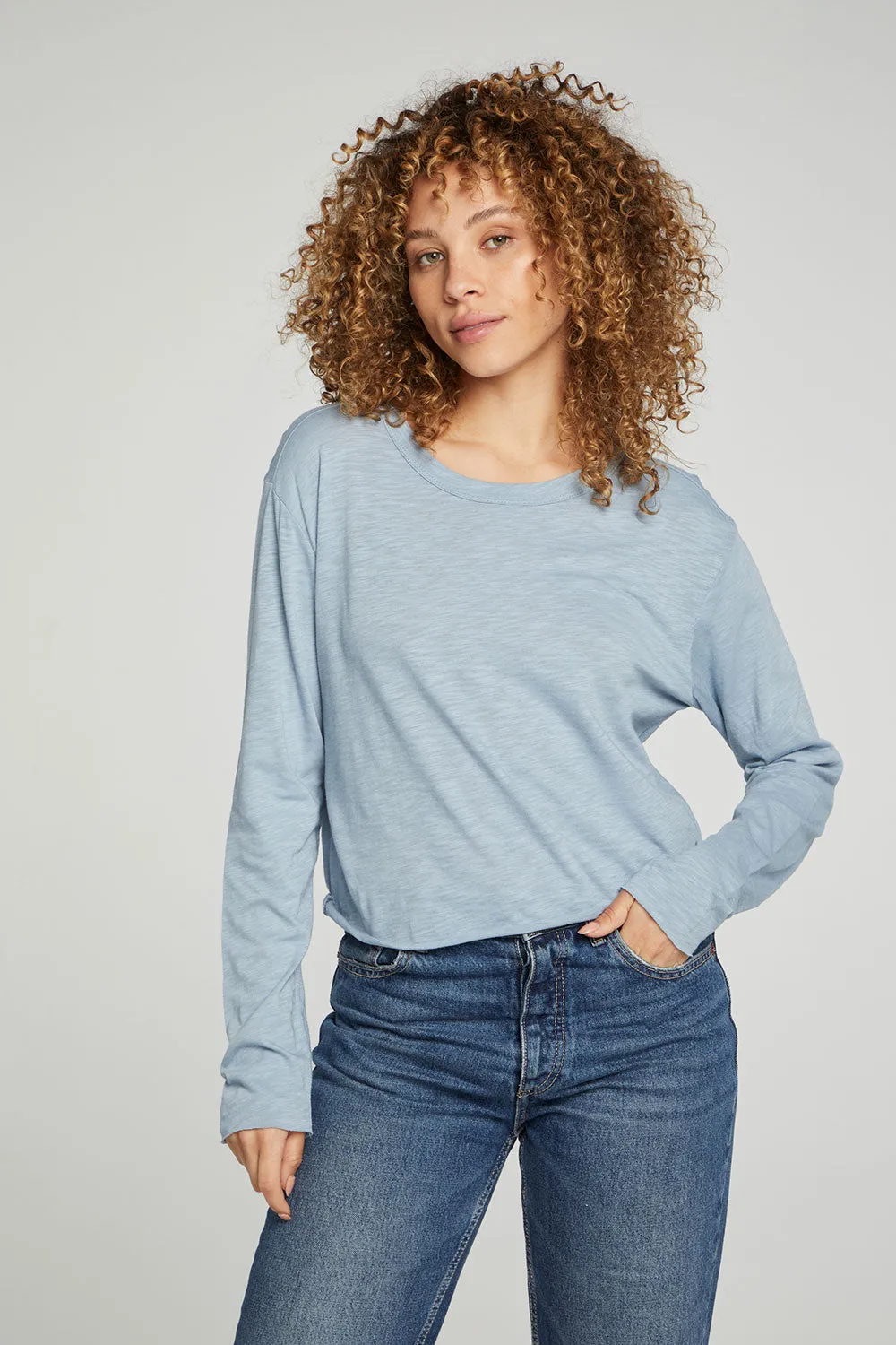 Long Sleeve Cropped Tee sold by Chaser