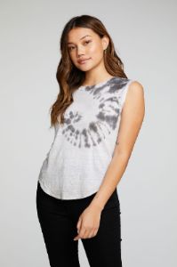 Linen Jersey Cap Sleeve Raglan Shirttail Muscle Tee sold by Chaser
