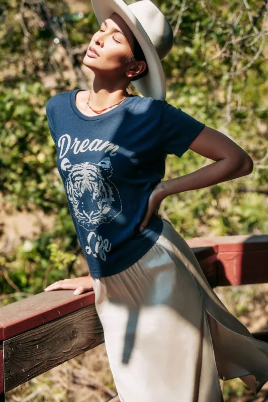 Stretch Silky Basics Midi Skirt With Side Slit sold by Chaser